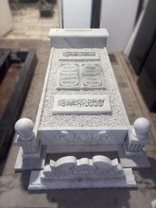 سنگ قبر سفید سوپر لاکچری کد - E102