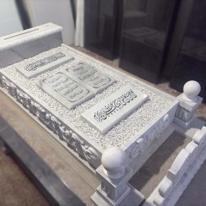 سنگ قبر سفید سوپر لاکچری کد - E102
