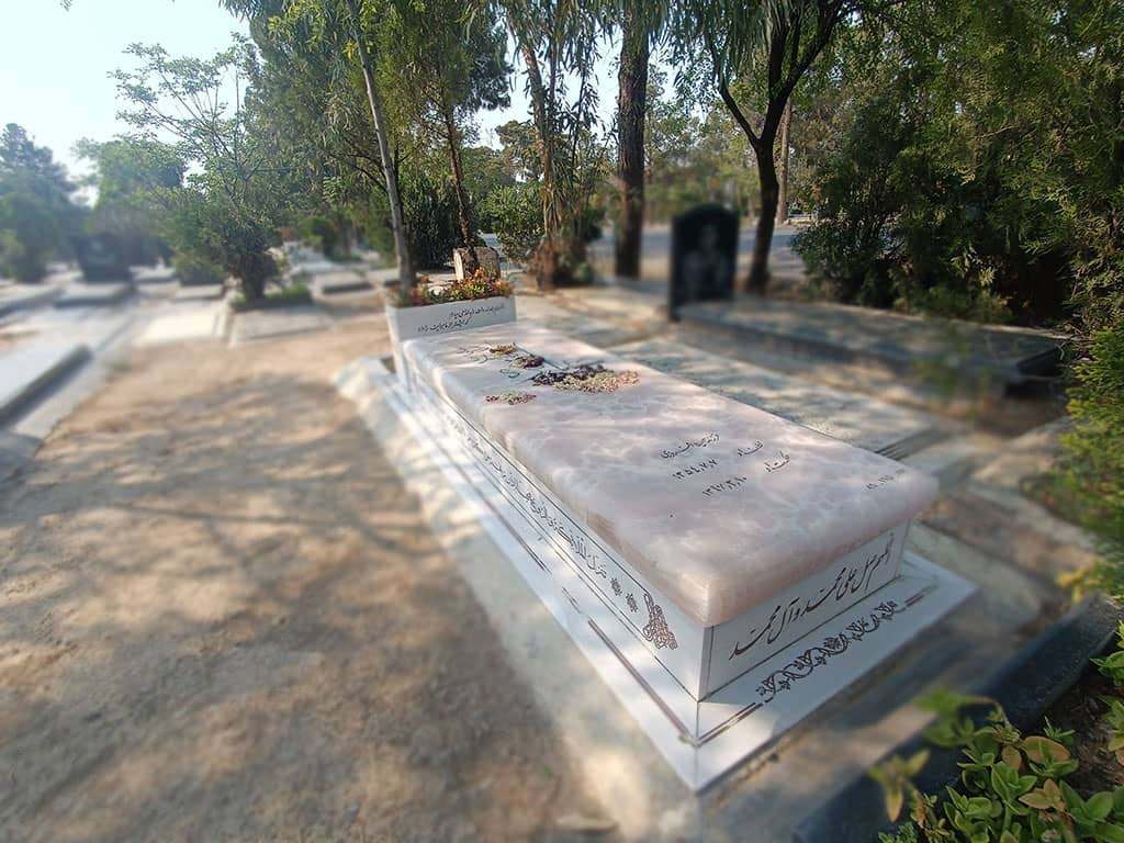 سنگ قبر مرمر کد - E124