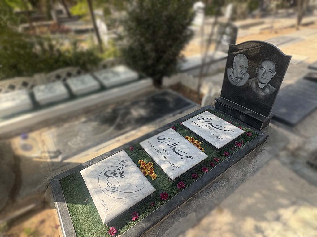 سنگ قبر سفید طبیعی کد - E114