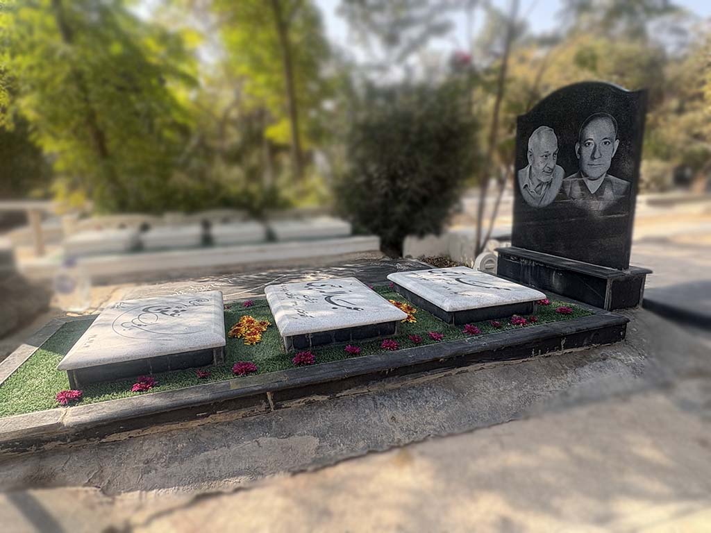 سنگ قبر سفید طبیعی کد - E114