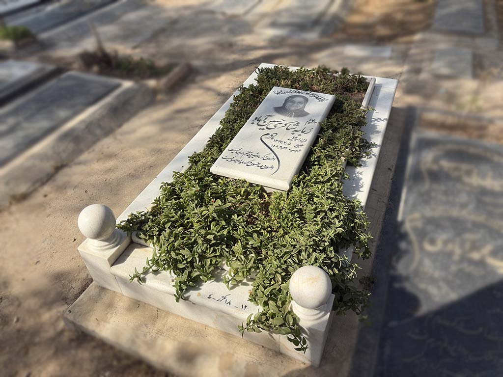 سنگ قبر سفید طبیعی کد - E109